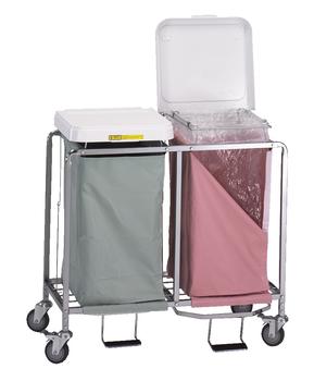 Double Easy Access Laundry Hamper w/ Foot Pedal - 674
